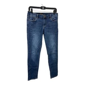 Kut from the Kloth Skinny Jeans 4 Med Wash Mid Rise Denim Ankle Cotton Blend